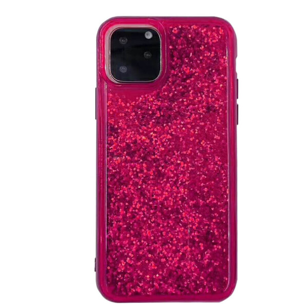 

TPU+PC чехол Sparkle (glitter) для Apple iPhone 11 Pro (5.8") Малиновый