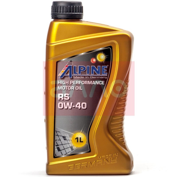 

Моторное масло Alpine RS 0W-40 (MB-229.5), 1л (0100221)