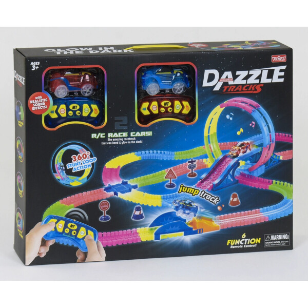 

Детский автотрек с пультом управления Dazzle Tracks 138 (326 деталей)