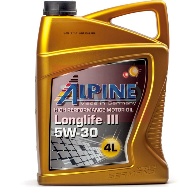 

Моторное масло Alpine Longlife III 5W-30, 4л (0100288)