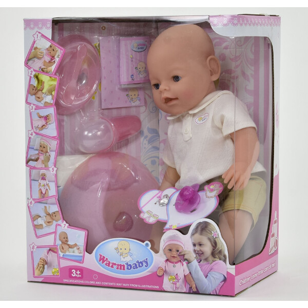 

Пупс Warm baby 8006-419, высота 42 см функциональный