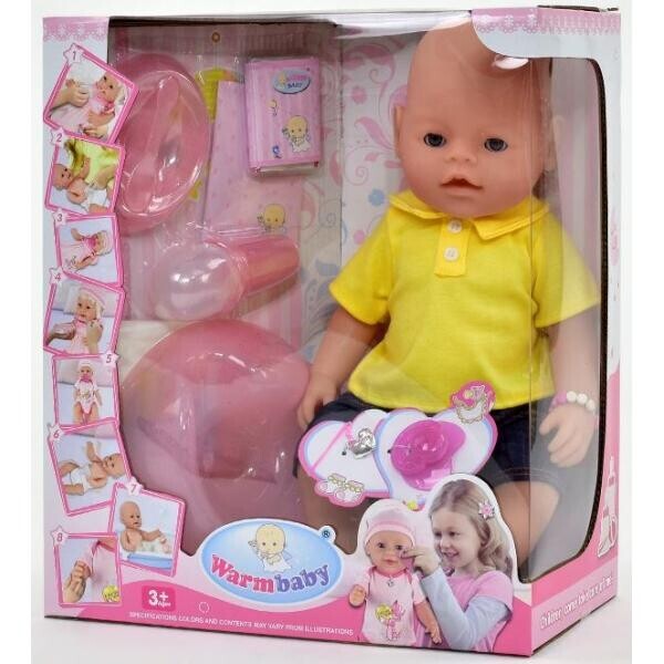 

Пупс Warm baby 8006-410, см функциональный