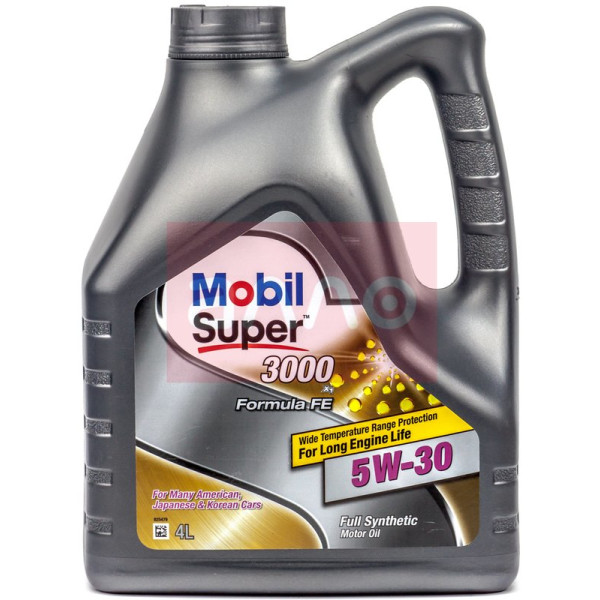 

Mobil Super 3000 Formula FE 5W-30 синтетическое моторное масло, 4 л