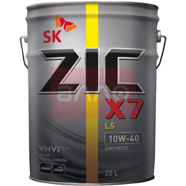 

ZIC X7 LS 10W-40 синтетическое моторное масло, 20 л