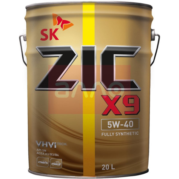 

ZIC X9 5W-40 синтетическое моторное масло, 20 л