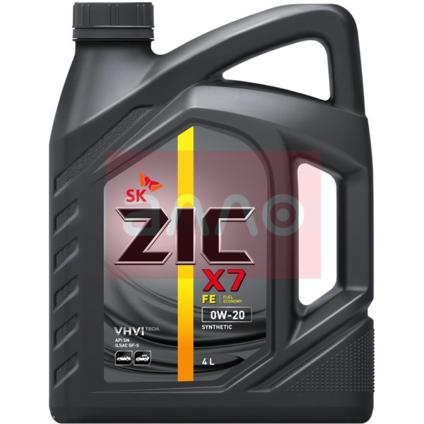 

ZIC X7 FE 0W-20 синтетическое моторное масло, 4 л