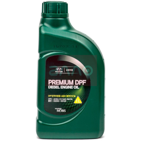 

Mobis Premium DPF (SAE 5W-30, ACEA C3) дизельное моторное масло, 1 л
