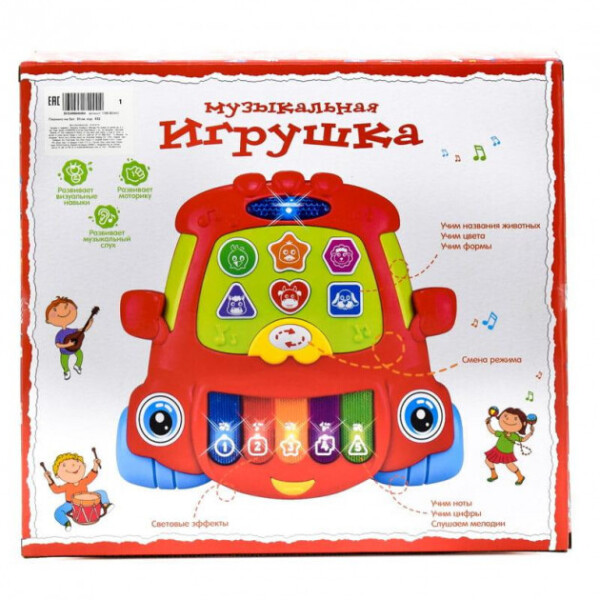 

Развивающая игрушка Пианино Е-Нотка 132 (T290-D2443) Красный
