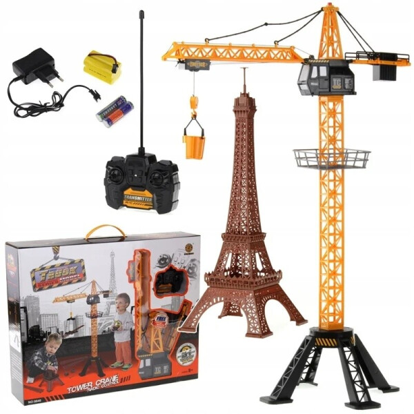 

Детский строительный кран на радиоуправлении 8640 с Эйфелевой башней
