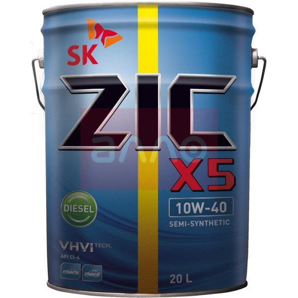 

ZIC X5 10W-40 Diesel дизельное моторное масло, 20 л