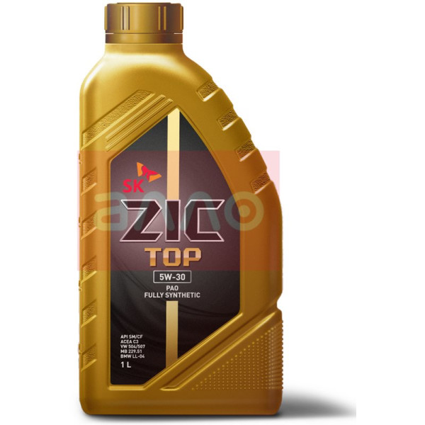 

ZIC TOP 5W-30 синтетическое моторное масло на основе ПАО, 1 л