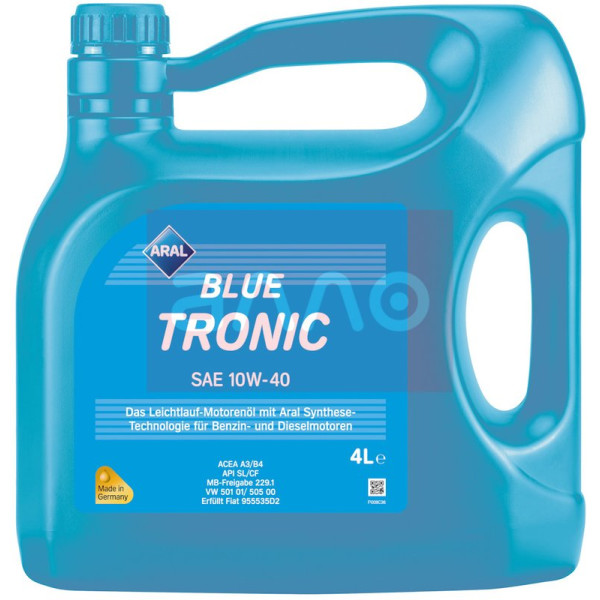 

Aral BlueTronic SAE 10W-40 полусинтетическое моторное масло, 4 л