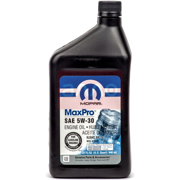 

Mopar MaxPro SAE 5W-30 Моторное масло, 0,946 л
