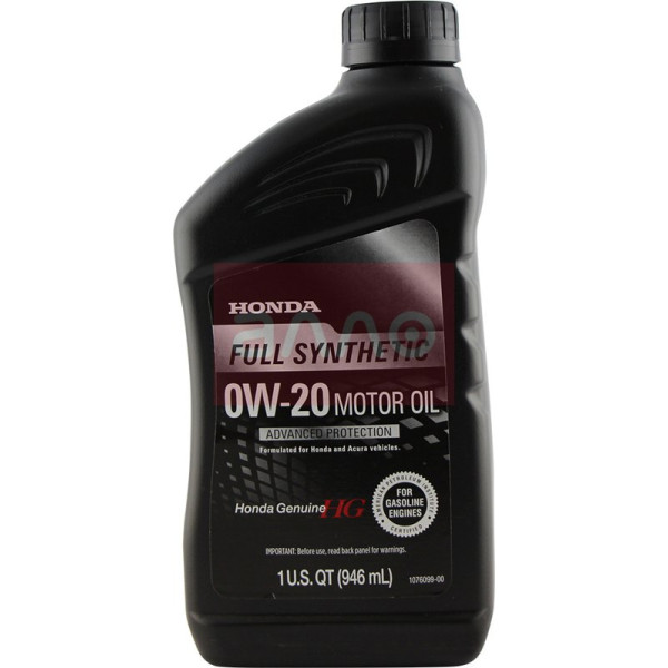 

Honda Full Synthetic 0W-20 GF-5 Моторное масло, 0,946 л