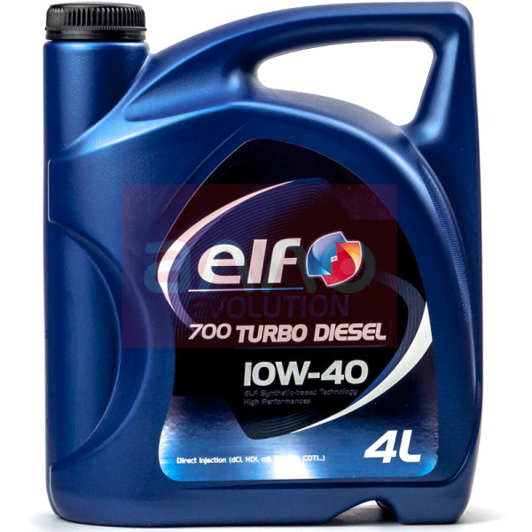

ELF Evolution 700 Turbo Diesel 10W-40 Моторное масло, 4 л