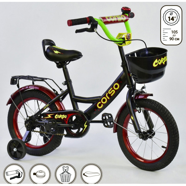 

Corso 14" G-14370 Black / Red (G-14370)