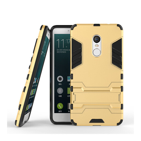 

Ударопрочный чехол-подставка Transformer для Redmi Note 4X / Note 4 (SD) с мощной защитой корпуса Золотой / Champagne Gold