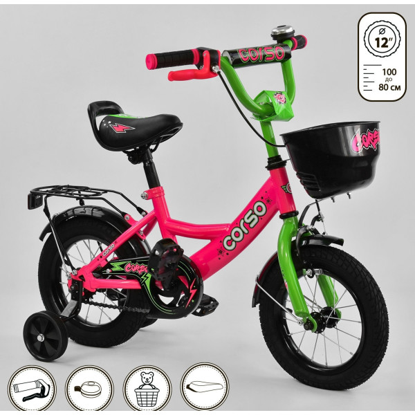 

Corso 12" G-12407 Pink/Lime Green (G-12407)