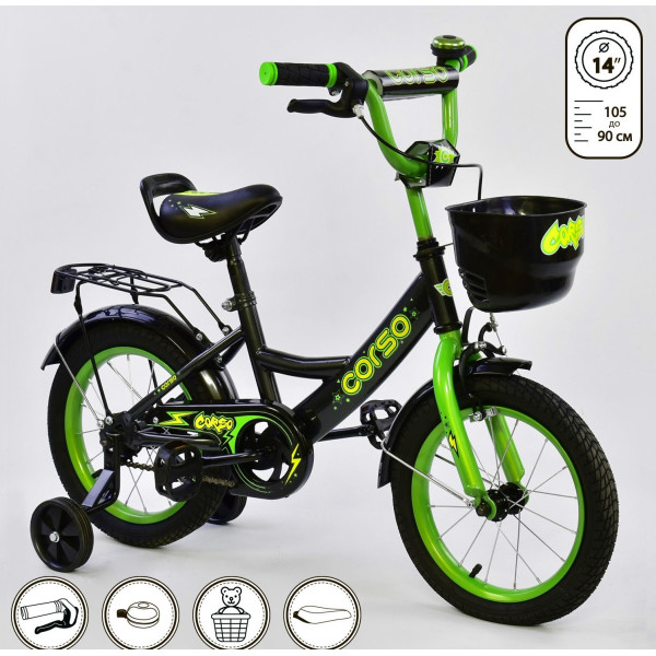 

Corso 14" G-14996 Black/Green (G-14996)