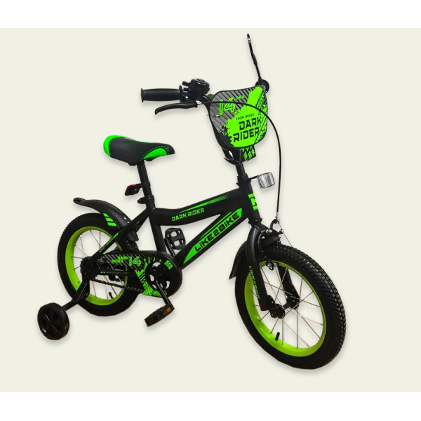 

Like2bike 16" Dark Rider Black/Green (191619)