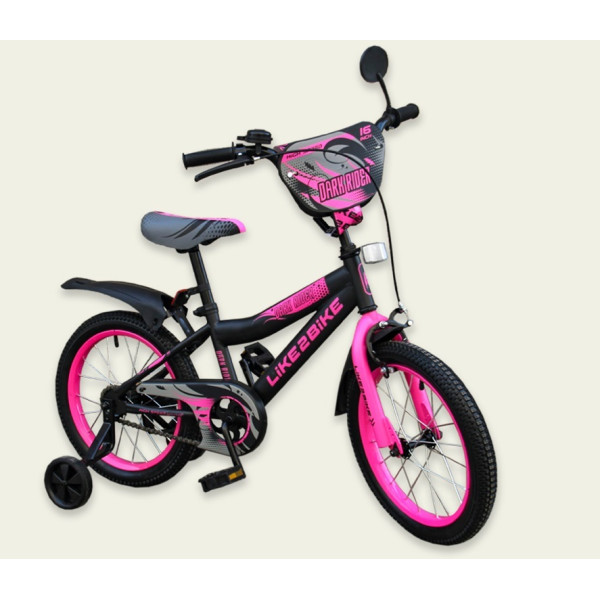 

Like2bike 18" Dark Rider Black/Light Pink (191824)