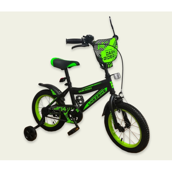 

Велосипед Like2bike 14" Dark Rider Black/Green (191424)