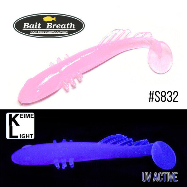 

Приманка Bait Breath BeTanCo Shad Tail Slim 3" (8 шт.) (S832 Grow Pink ／Keime light)