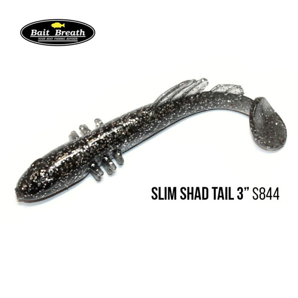

Приманка Bait Breath BeTanCo Shad Tail Slim 3" (8 шт.) (S844 KATAKUCHI (smoke Silver))