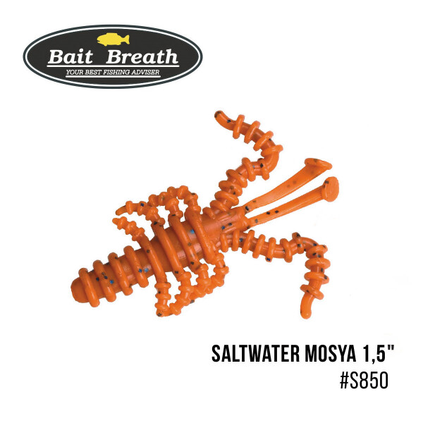 

Приманка Bait Breath Saltwater Mosya 1,5" (14 шт.) (S850　Mad orange／blue)