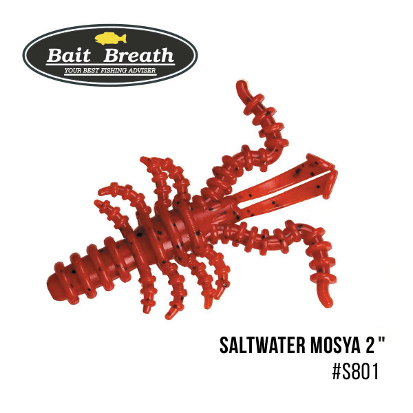 

Приманка Bait Breath Saltwater Mosya 2" (10 шт.) (S801 Red／seed)