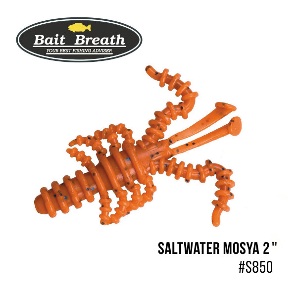

Приманка Bait Breath Saltwater Mosya 2" (10 шт.) (S850 Mad orange／blue)
