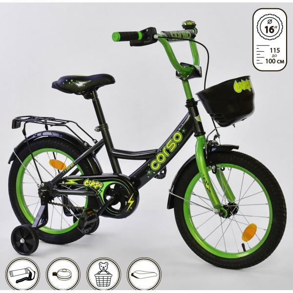 

Corso 16" G-16775 Black/Green (G-16775)