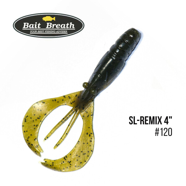

Приманка Bait Breath SL-Remix 4" (7шт.) (120 GREEN PUMPKIN / SEED)