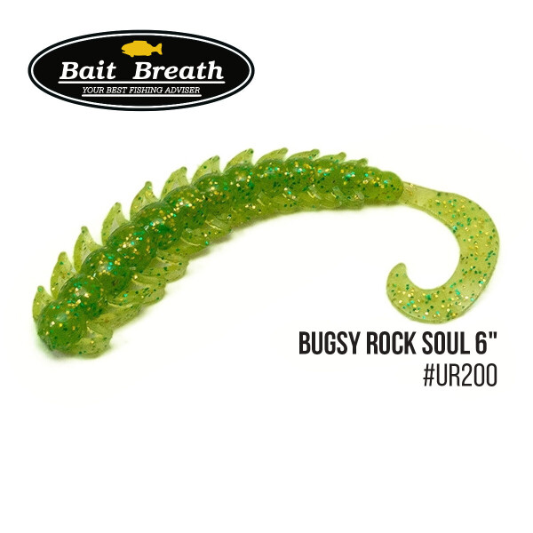 

Приманка Bait Breath BUGSY 6" Rock Soul (6шт.) (Ur200 Chartreuse)