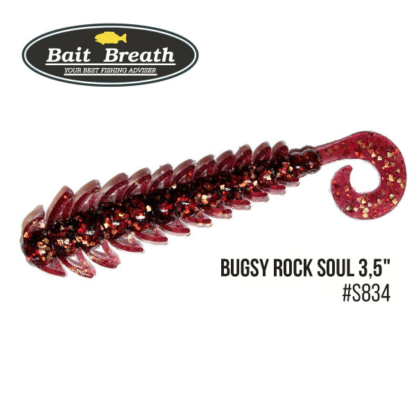 

Приманка Bait Breath BUGSY 3,5" Rock Soul (10 шт.) (S834 colablueparl/gold・aplicot)