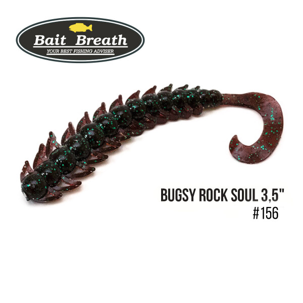 

Приманка Bait Breath BUGSY 3,5" Rock Soul (10 шт.) (156 Junebug／Green)