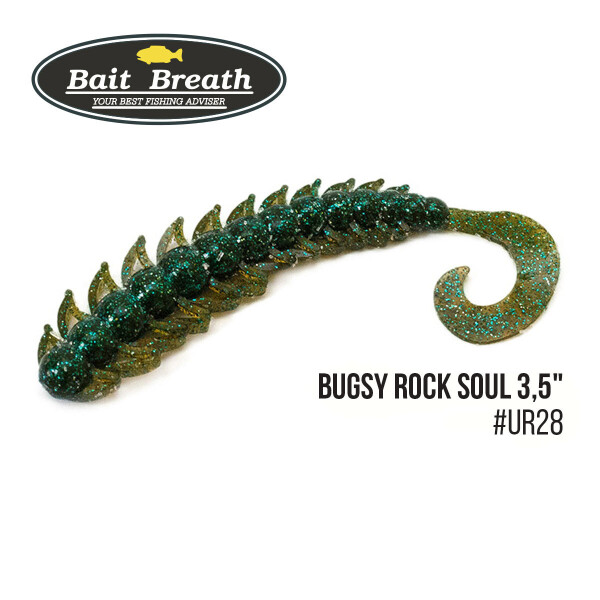 

Приманка Bait Breath BUGSY 3,5" Rock Soul (10 шт.) (Ur28 Motoroil／green)