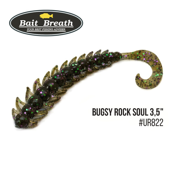 

Приманка Bait Breath BUGSY 3,5" Rock Soul (10 шт.) (Ur822 GreenPumpkin／Candy)