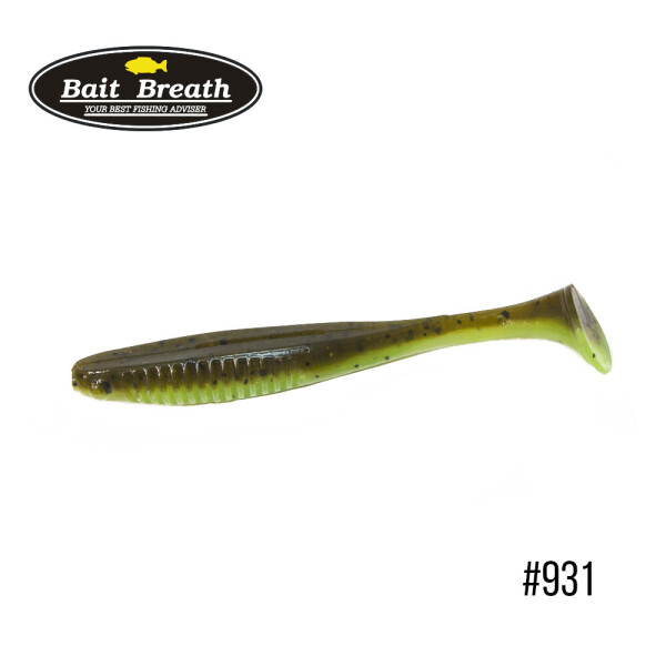 

Приманка Bait Breath E.T.Shad 2,8" (8 шт) (931 Greenpumpkin/Chart (2 tone color))