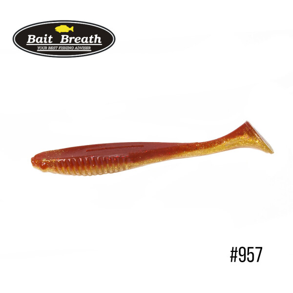 

Приманка Bait Breath E.T.Shad 2,8" (8 шт) (957 Gold Red (2 tone color))