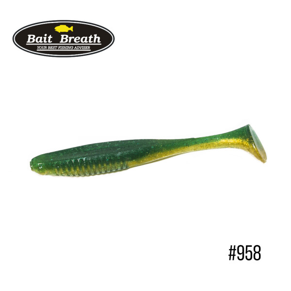 

Приманка Bait Breath E.T.Shad 2,8" (8 шт) (958 Gold Green (2 tone color))