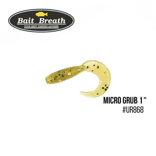 

Приманка Bait Breath Micro Grub 1" (15шт.) (Ur868 Motoroil-EX)
