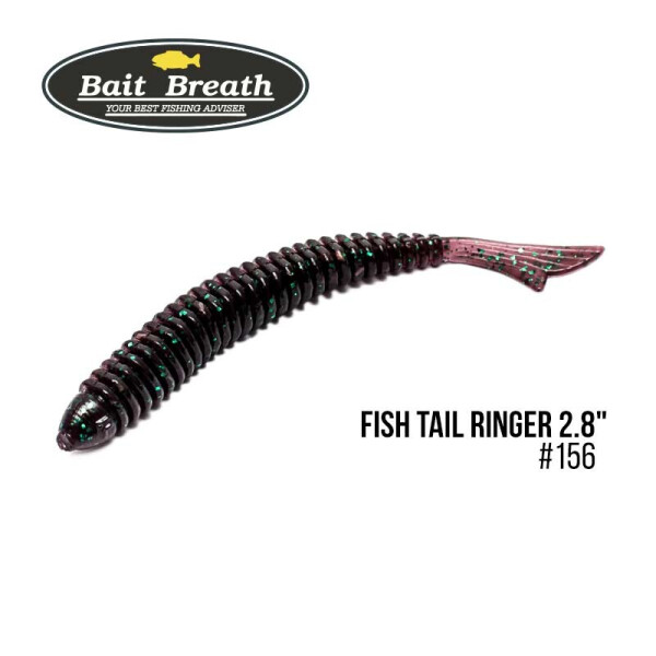 

Приманка Bait Breath U30 Fish Tail Ringer 2.8 (8шт.) (156 Junebug/Green)