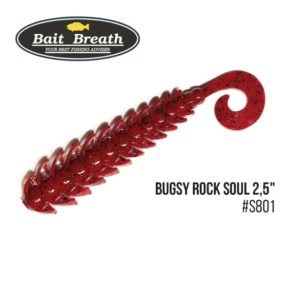 

Приманка Bait Breath BUGSY 2,5" Rock Soul (12 шт.) (S801 Red/Seed)