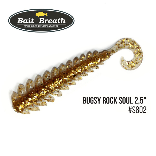 

Приманка Bait Breath BUGSY 2,5" Rock Soul (12 шт.) (S802 Clear／Gold)