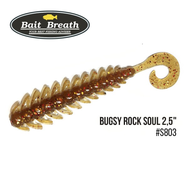 

Приманка Bait Breath BUGSY 2,5" Rock Soul (12 шт.) (S803 Pumpkin／Gold・Red)