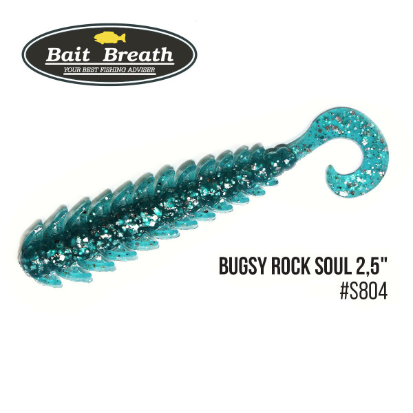 

Приманка Bait Breath BUGSY 2,5" Rock Soul (12 шт.) (S804 ClearBlue／Silver)