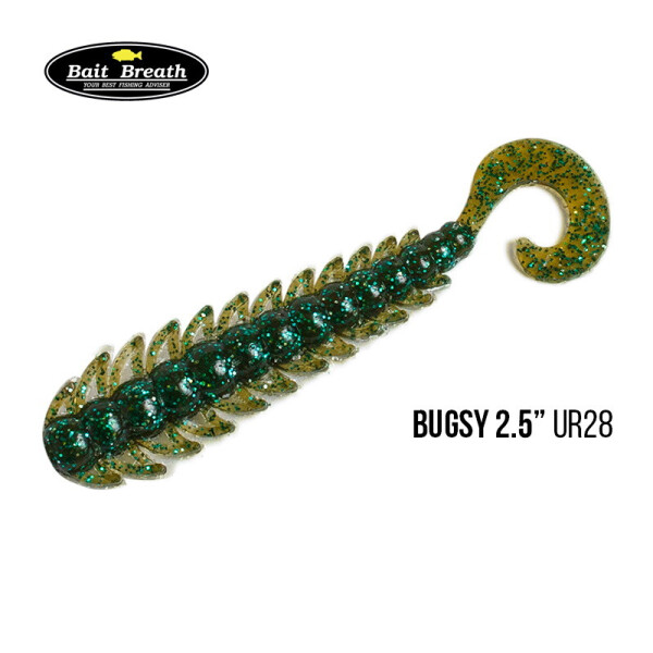 

Приманка Bait Breath BUGSY 2,5" Rock Soul (12 шт.) (Ur28 Motoroil／green)
