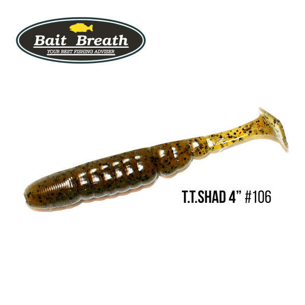 

Приманка Bait Breath T.T.Shad 4" (6 шт) (106 BYS Watermelon/Seed)