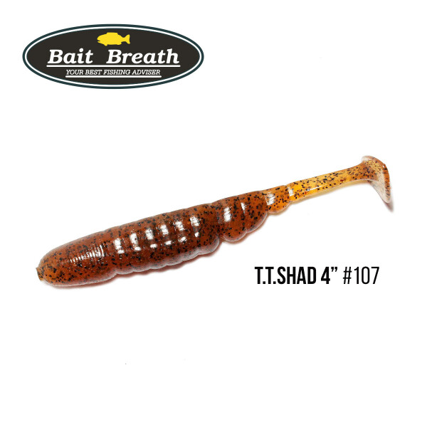 

Приманка Bait Breath T.T.Shad 4" (6 шт) (S107 Pumpkin／Seed)